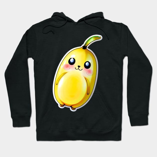 Bubbly Bunchkins - The Kawaii Banana Adventure Hoodie by KawaiiNimbus